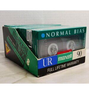 Maxell Audio Recording Cassettes 8 Pack New UR90 45 Min Per Side Voice Music